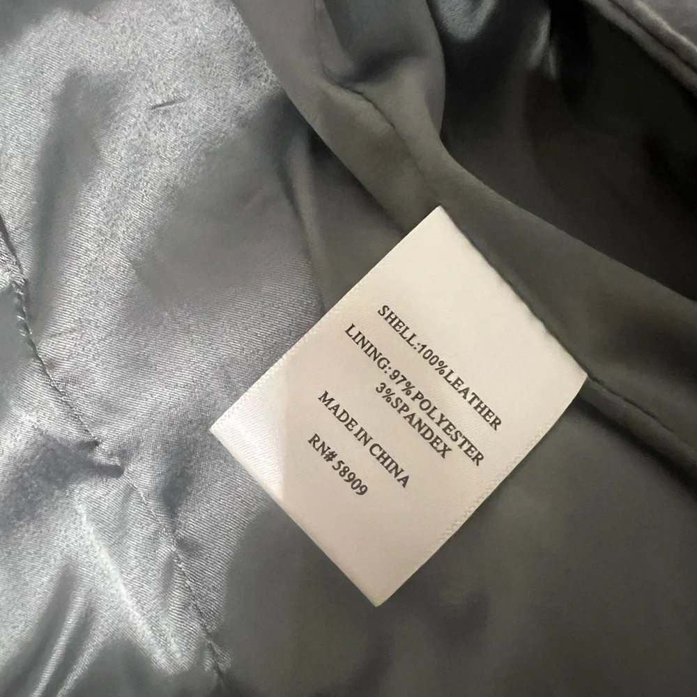 Chelsea & Violet Leather Moto Jacket Size S - Picture 4 of 4